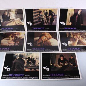 1974 The Exorcist Lobby cards 11 x 8.5" horror movie promo posters, The Exorcist